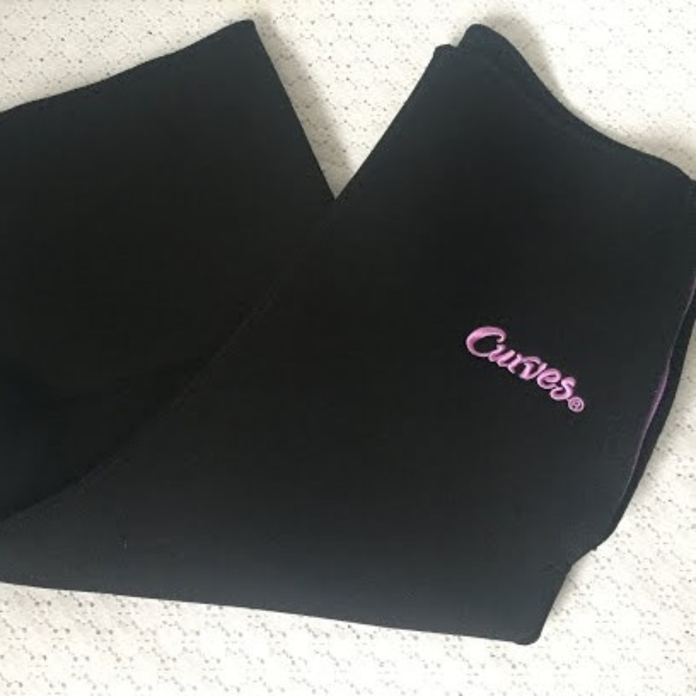 CURVES Women Trimming Athletic Sweat Shorts sz M